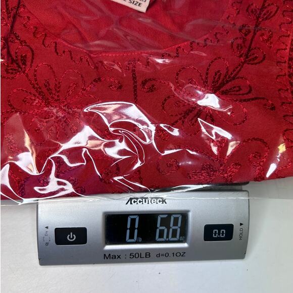 Advance Apparels Women’s Tie Dye Embroidered Free Size Shirt, Red, Free Size - Picture 10 of 10